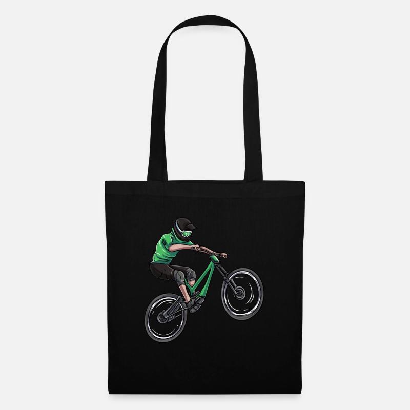Mountain biker MTB - Tote Bag - black