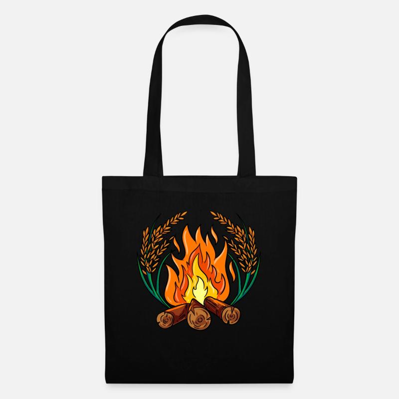Feu de camp - Sac en tissu - noir