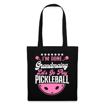 Pickleball Grandma I'm Done - Tote Bag - black - Front