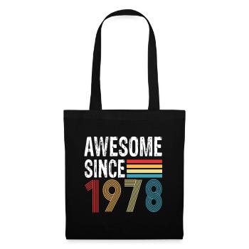 Awesome Since 1978 Birthday 1978 Vintage 1978 - Tote Bag - black - Front