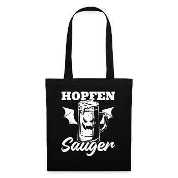 Halloween Hopfen Sauger I Halloween Bier Vampir - Stoffbeutel - Schwarz - Vorne