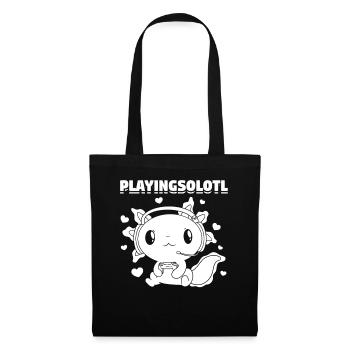 Gaming Axolotl Video Gamer Playingsolotl Axolotl - Tote Bag - black - Front