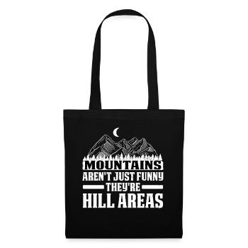 Les montagnes ne sont pas seulement drôles, ce sont des zones de colline 6 - Sac en tissu - noir - Devant