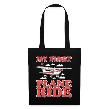 My First Plane Ride 50 - Stoffbeutel - Schwarz - Vorne