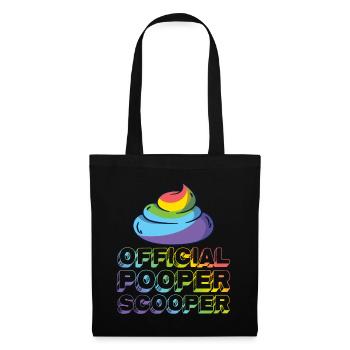 Official Pooper Scooper 14 - Stoffbeutel - Schwarz - Vorne