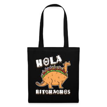 Cute Hello Kawaii Dinosaur Animal Taco - Stoffbeutel - Schwarz - Vorne