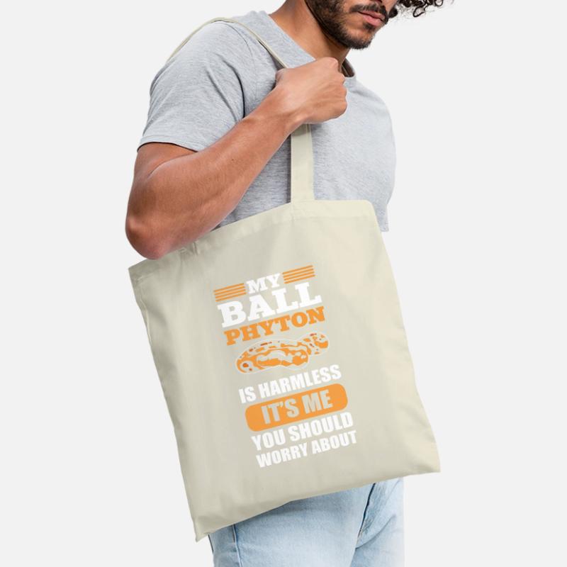 My Python Is Harmless Reptile Exotic Pet Serpent Tote Bag