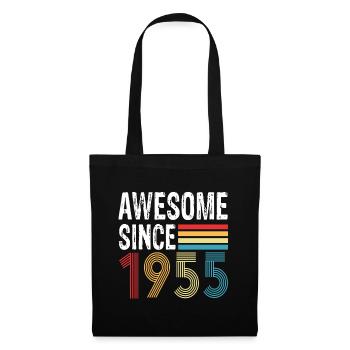 Génial depuis 1955 Anniversaire 1955 Millésime 1955 - Sac en tissu - noir - Devant