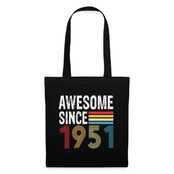 Awesome Since 1951 Birthday 1951 Vintage 1951 - Tote Bag - black - Front