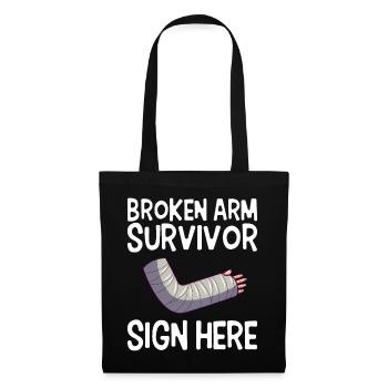 Recovery of survivors with broken arm - Tote Bag - black - Front