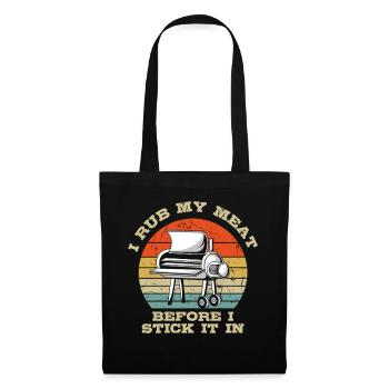 Retro Vintage Grill Master Meat Bbq Grilling - Tote Bag - black - Front