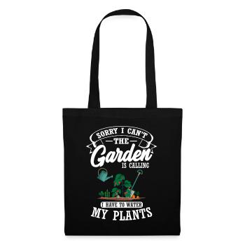 The garden calls gardener flowers plants - Tote Bag - black - Front
