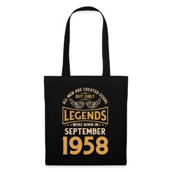 Birthday The Legends were published in September 1958 g - Tote Bag - black - Front