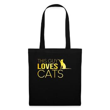Type Cat Disant - Sac en tissu - noir - Devant