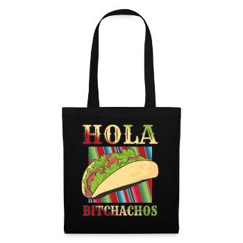 Retro Vintage Mexican Food Taco Hello - Stoffbeutel - Schwarz - Vorne