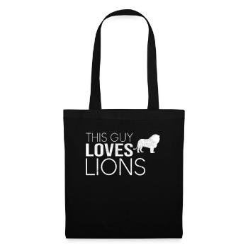 Type Lion Saying - Tote Bag - black - Front