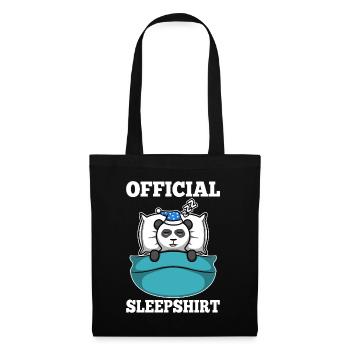 Official sleepshirt Panda - Tote Bag - black - Front