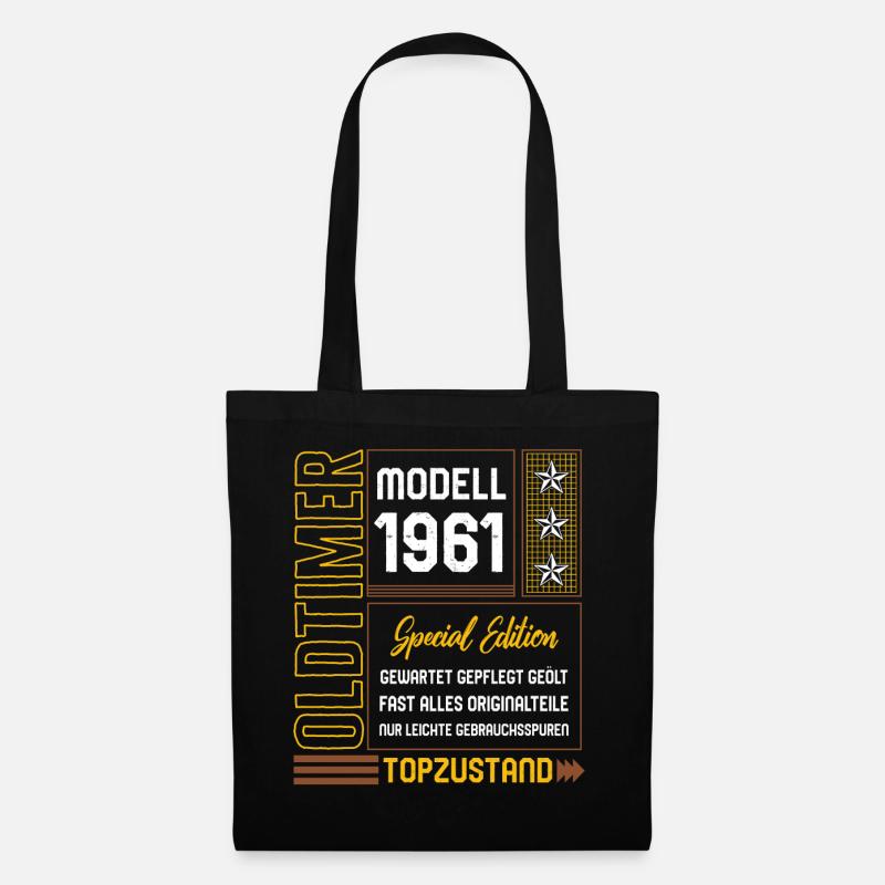 Oldtimer Modell 1961 Special Edition Shirt, 61. - Stoffbeutel - Schwarz