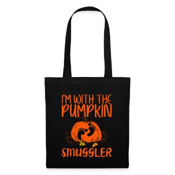 I'm With The Pumpkin Smuggler - Stoffbeutel - Schwarz - Vorne