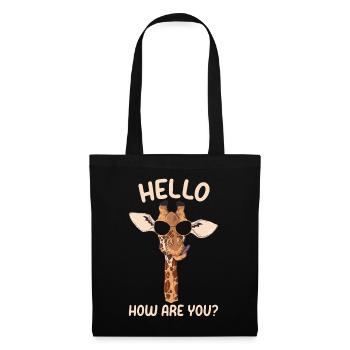 Giraffe Lover Giraffe Hello How Are You - Funny Gi - Tote Bag - black - Front