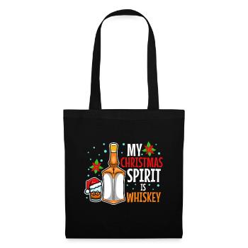 Mon de Noël est le whisky - Sac en tissu - noir - Devant