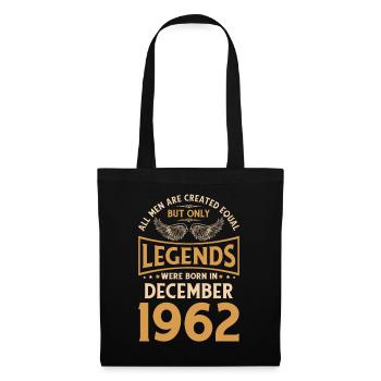 60th birthday The legends were published in December 196 - Tote Bag - black - Front