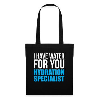 J’ai de l’eau pour vous Spécialiste de l’hydratation - Sac en tissu - noir - Devant