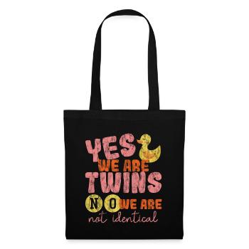 Yes, We Are Twins, No, We Are Not Identical 3 - Tote Bag - black - Front