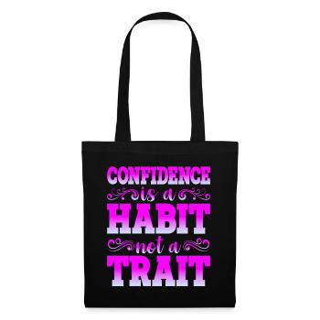 La confiance est une habitude, pas un trait - Sac en tissu - noir - Devant