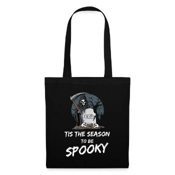 Grim Reaper Halloween Skeleton - Tote Bag - black - Front