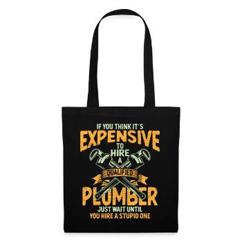 Plumber Klempner - Stoffbeutel - Schwarz - Vorne