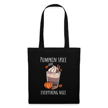 Pumpkin Autumn Kafffee - Tote Bag - black - Front