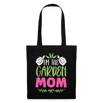 Ich Bin Die Garten Mama Gartenbau Gärtnerin Mutter - Stoffbeutel - Schwarz - Vorne