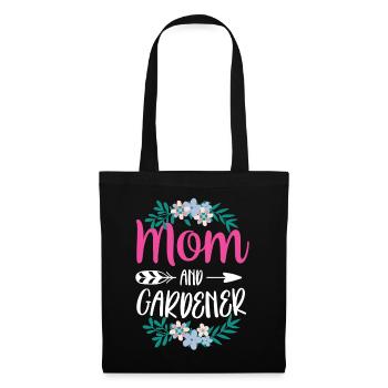 Mutter Und Gärtnerin Garten Mama Gartenbau - Stoffbeutel - Schwarz - Vorne