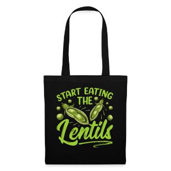 Start The Lentils To Eat Lentil Soup - Tote Bag - black - Front