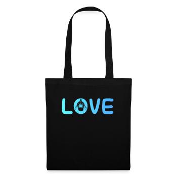 l’amour de la musculation - Sac en tissu - noir - Devant
