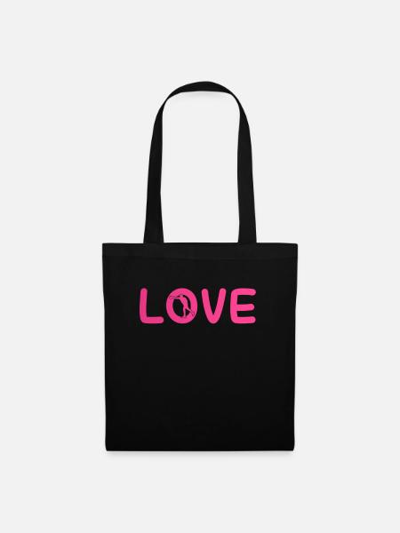 Boxen Liebe - Stoffbeutel - Schwarz