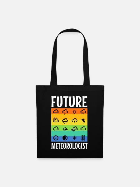 Future Meteorologist - Stoffbeutel - Schwarz