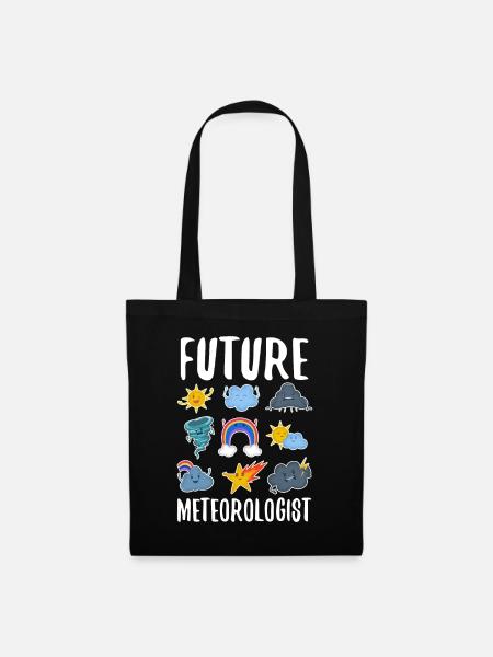 Future Meteorologist - Stoffbeutel - Schwarz