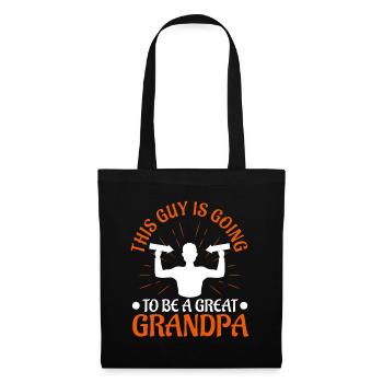 Ce gars va être un grand-père - Sac en tissu - noir - Devant