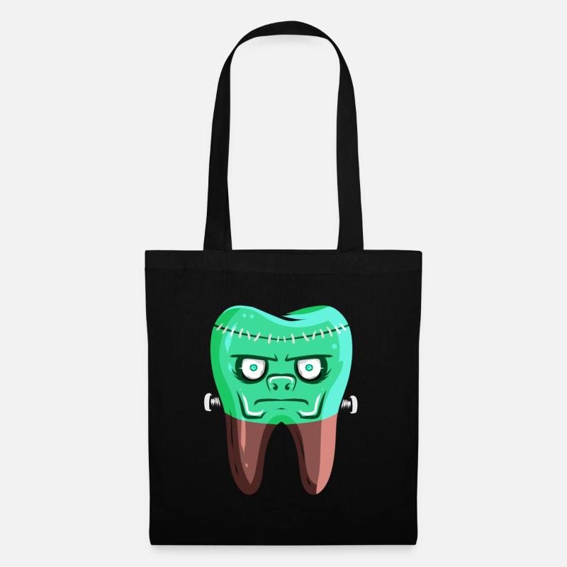 Tooth For Dentist On Halloween - Stoffbeutel - Schwarz