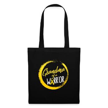 Chemise de sensibilisation au cancer infantile, grand-mère d’un - Sac en tissu - noir - Devant