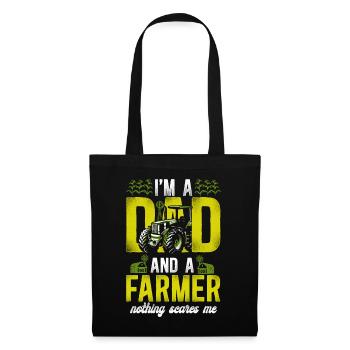 Farming Farmer Dad Father Tractor - Tote Bag - black - Front