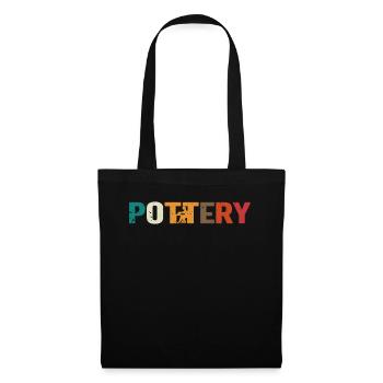 Poterie Töpfern - Sac en tissu - noir - Devant