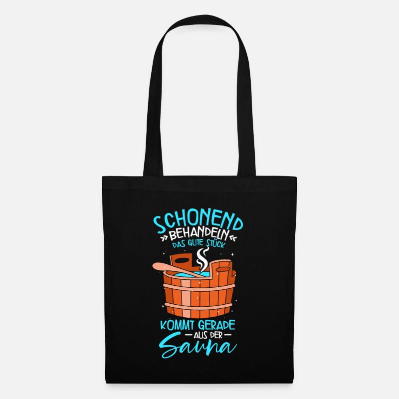Sauna - Stoffbeutel - Schwarz