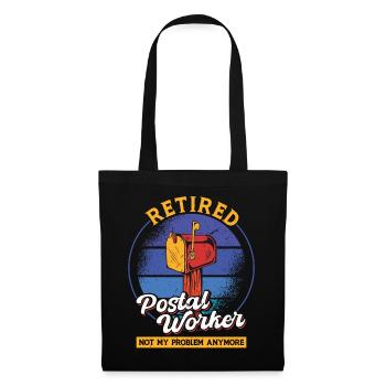 Retired postal worker - Tote Bag - black - Front
