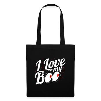 I Love My Boo Costume For Halloween - Stoffbeutel - Schwarz - Vorne