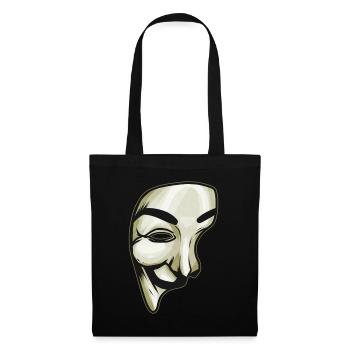Mask As Costume For Halloween - Stoffbeutel - Schwarz - Vorne