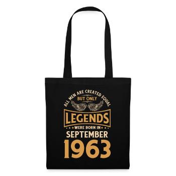 60e anniversaire Les légendes ont été publiées le 19 septembre - Sac en tissu - noir - Devant