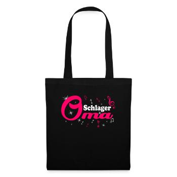 Schlager Grandma Costume Schlager Tenue de fête - Sac en tissu - noir - Devant
